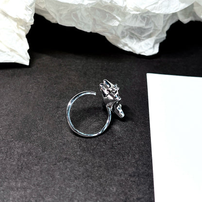 "Green Gemini" Zircon Ring