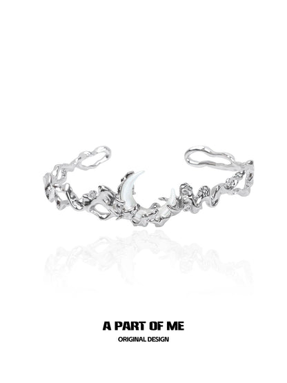 Frosted Moonlight Silver Bracelet