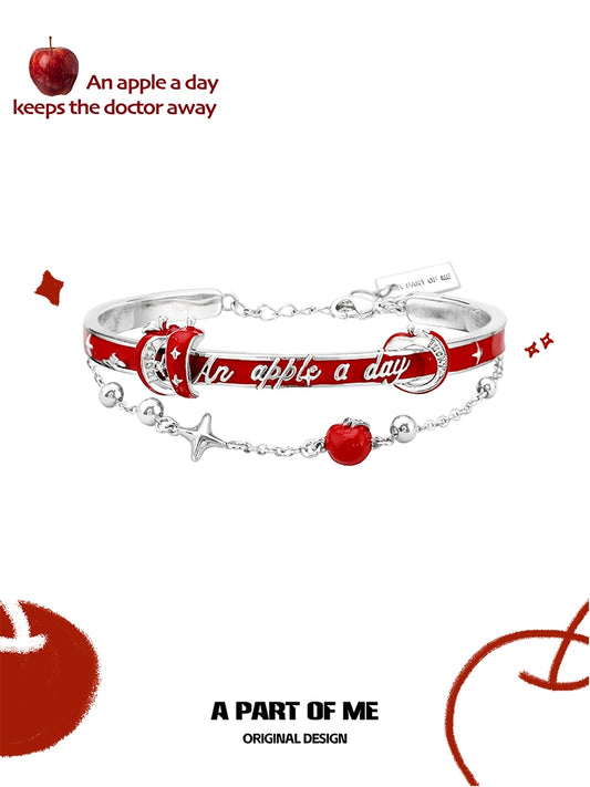 Lucky Slice Apple Star Bracelet