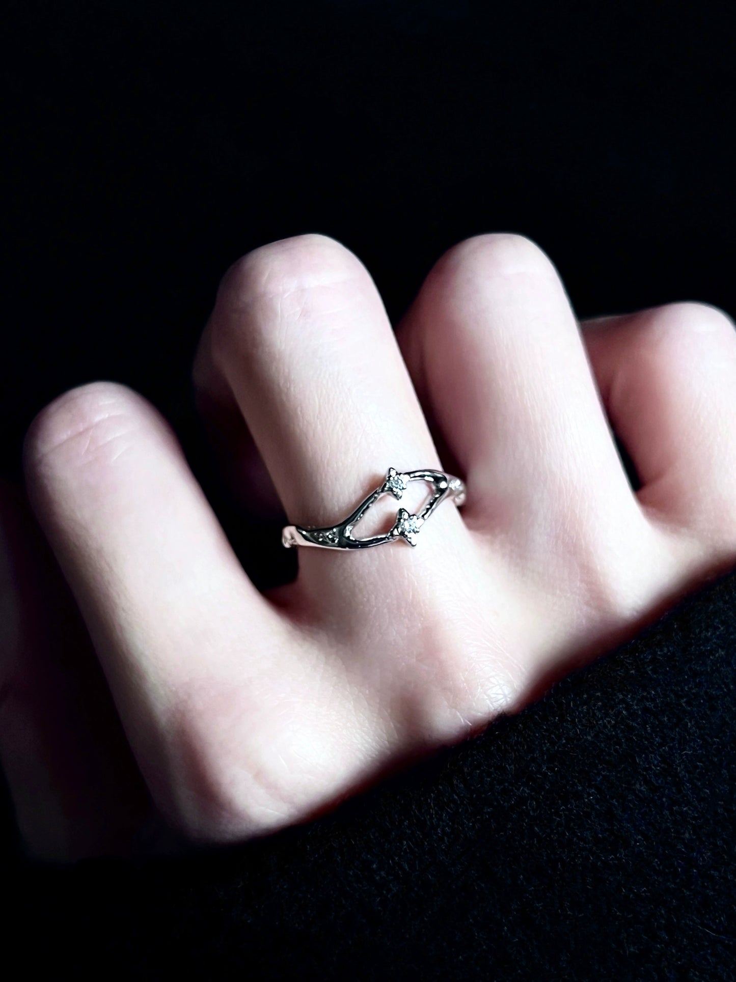 "Guardian Star" Galaxy Track Ring