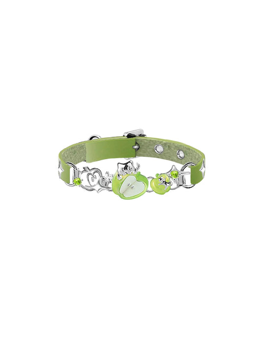 Summer Apple Cat Bracelet