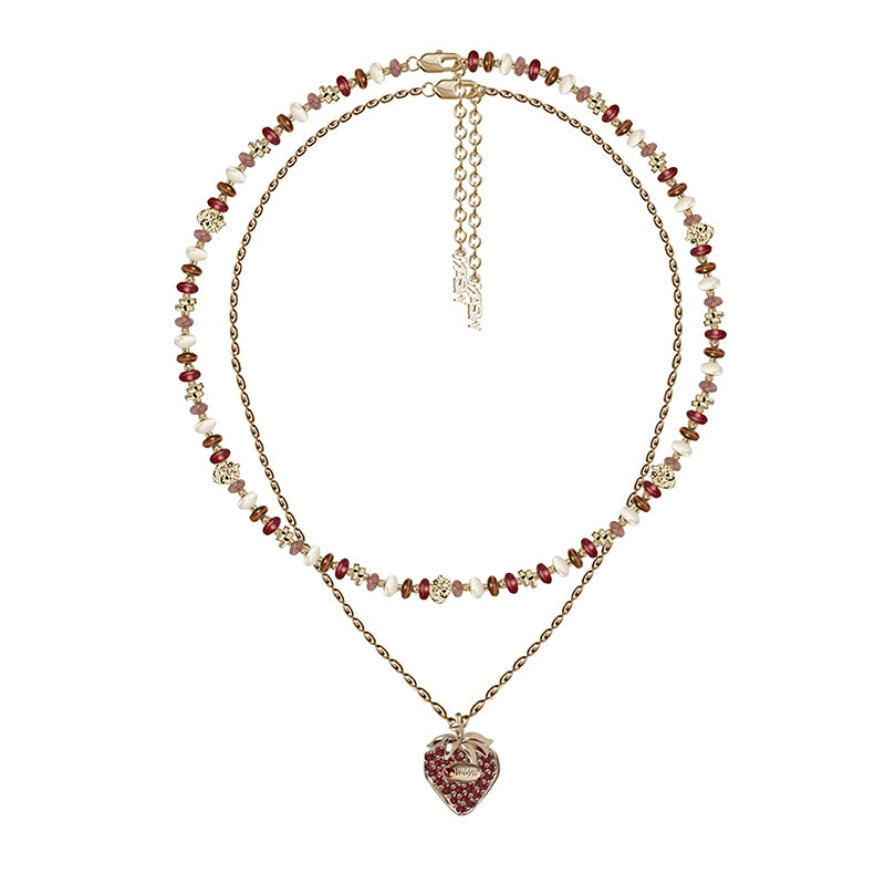 Strawberry Bead Necklace