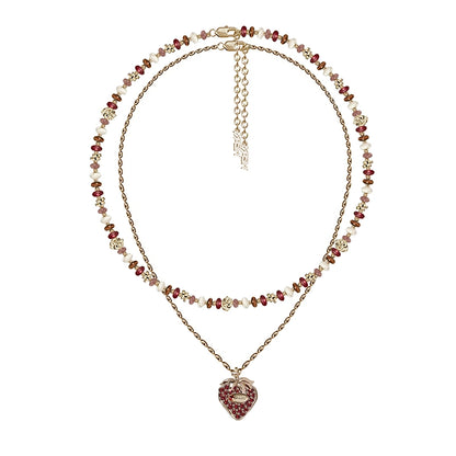 Strawberry Bead Necklace