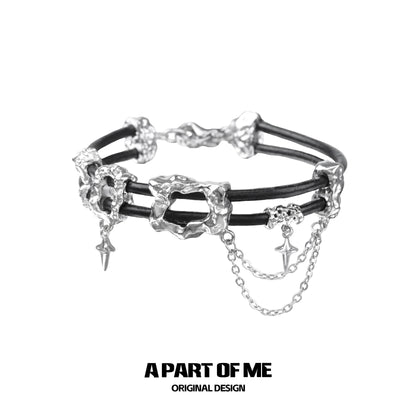 Dark Matter Leather Bracelet
