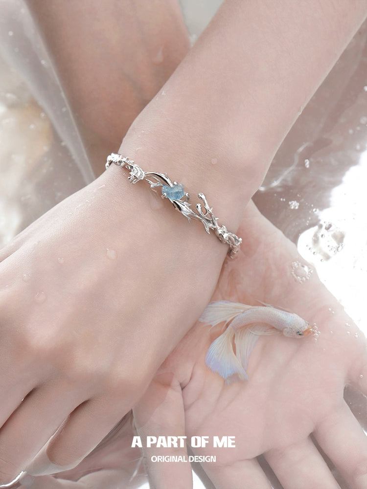 Pisces Aquamarine Bracelet