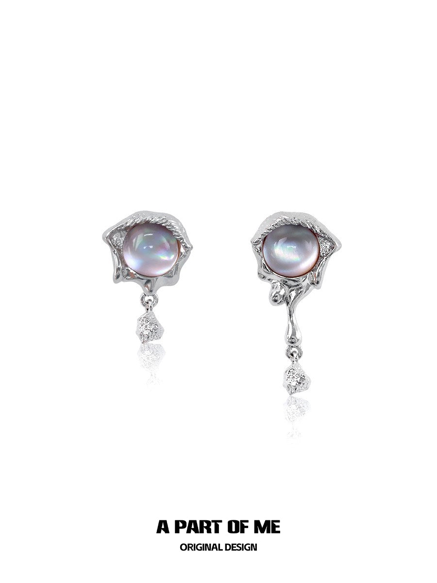 Mermaid Tear Pearl Earrings