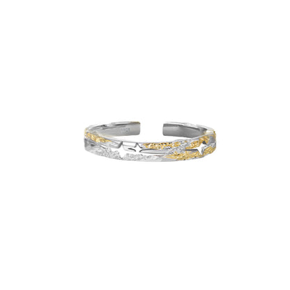 Gilded Rose & Star Ring