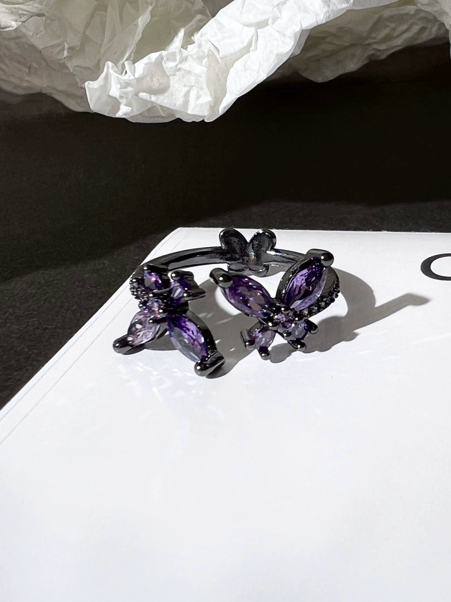 "Night Butterfly" Elf  Ring