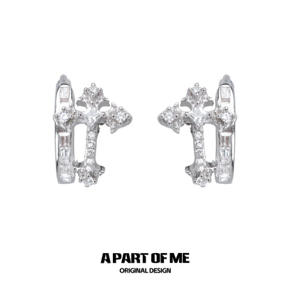 Cross Zircon Ear Buckle