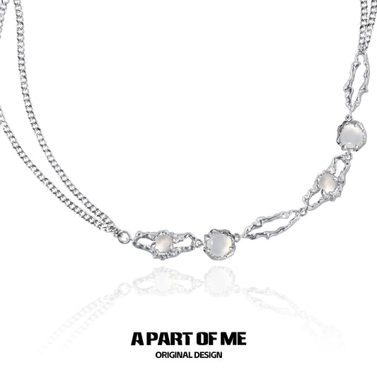 Gemstone Beaded Collarbone Chain