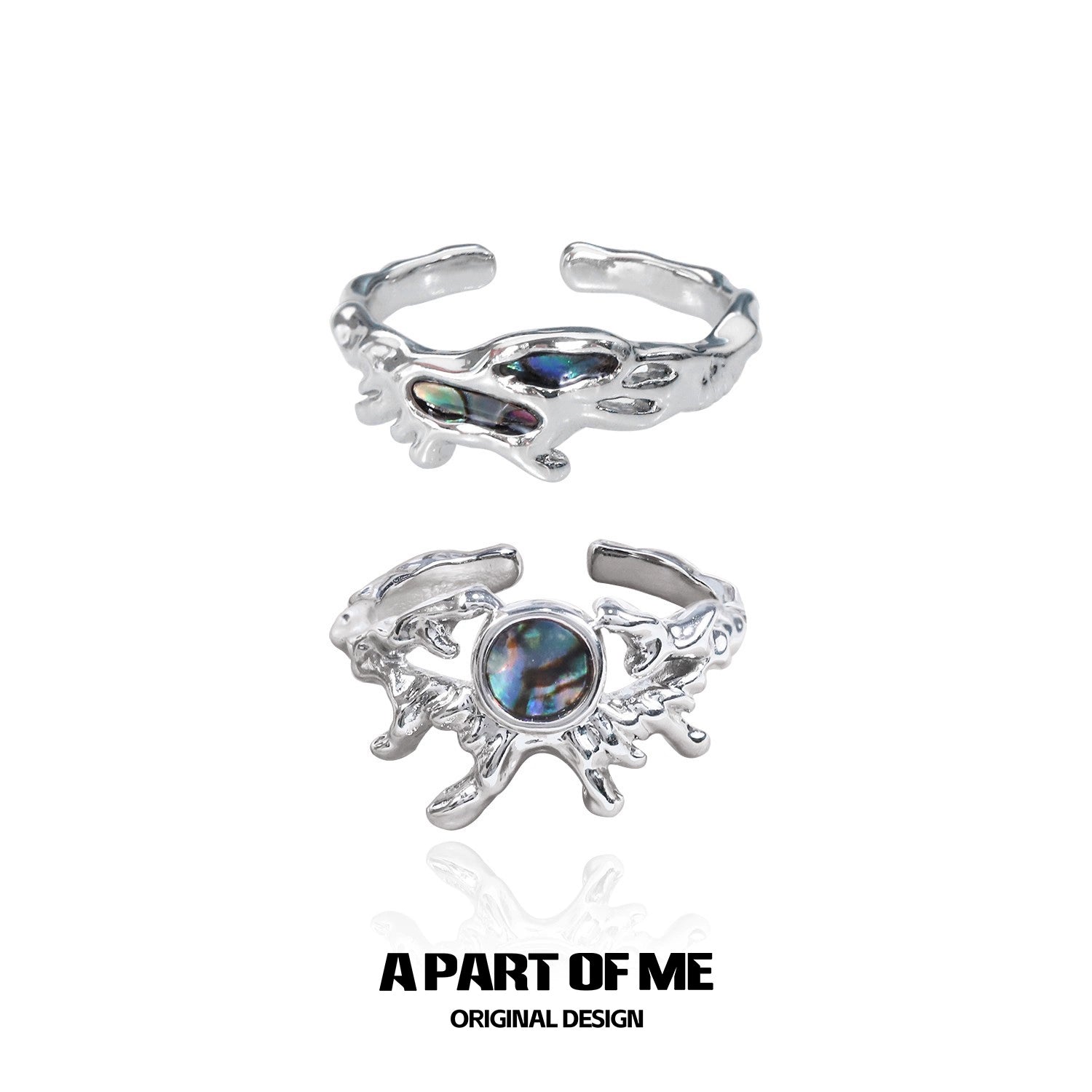 Sterling silver deep sea jellyfish ring featuring a colorful gemstone for a unique ocean-inspired accessory