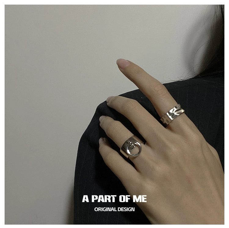Stylish hip hop pull tab ring designed by A PART OF ME, showcasing a unique modern design