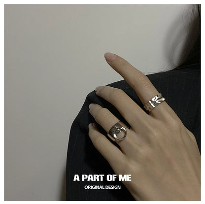 Stylish hip hop pull tab ring designed by A PART OF ME, showcasing a unique modern design