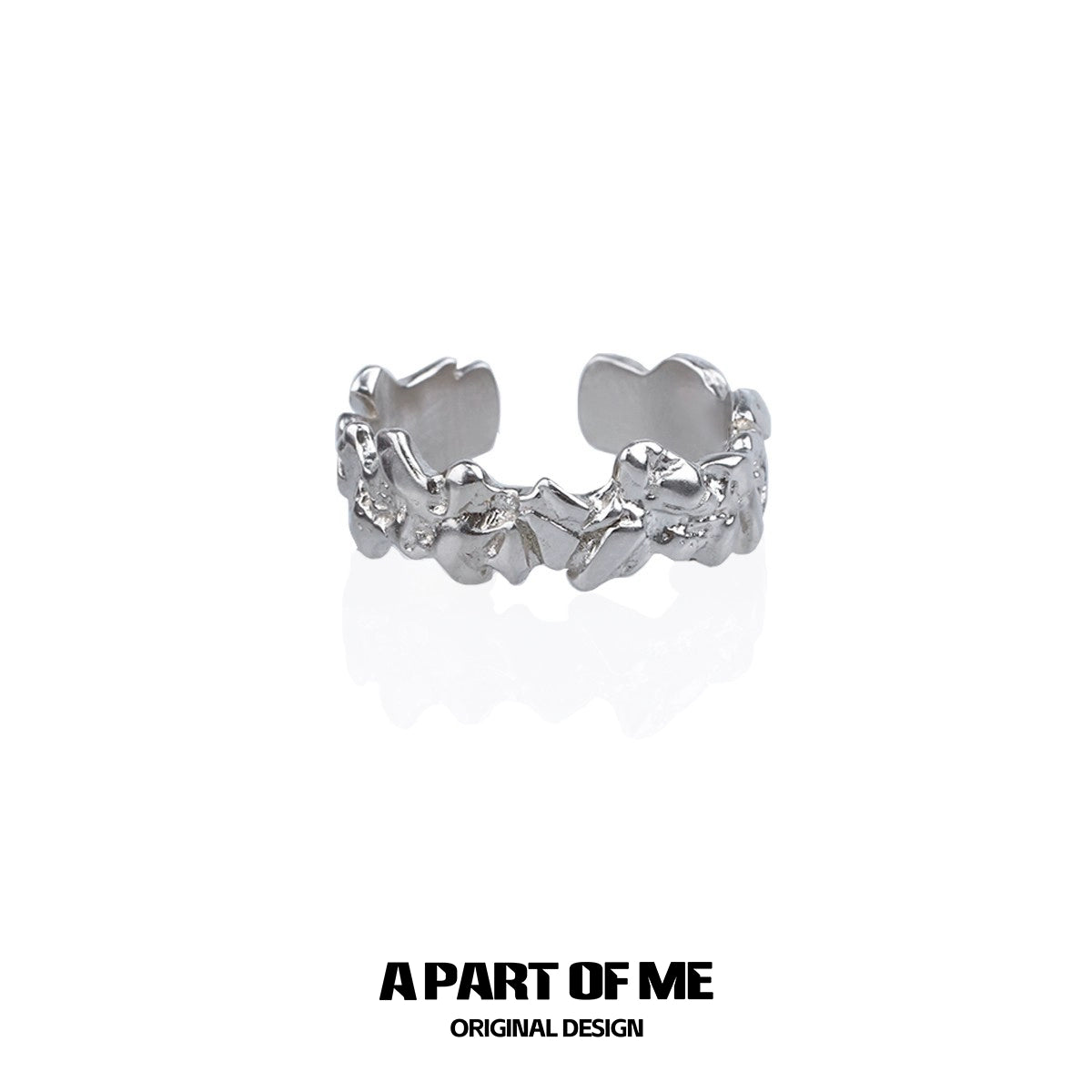 Stylish A PART OF ME rock band ring for men featuring an intricate design and polished finish