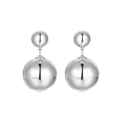 SUN HUNTER Celestial Planet Gravity Earrings in Silver for a Modern and Elegant Look