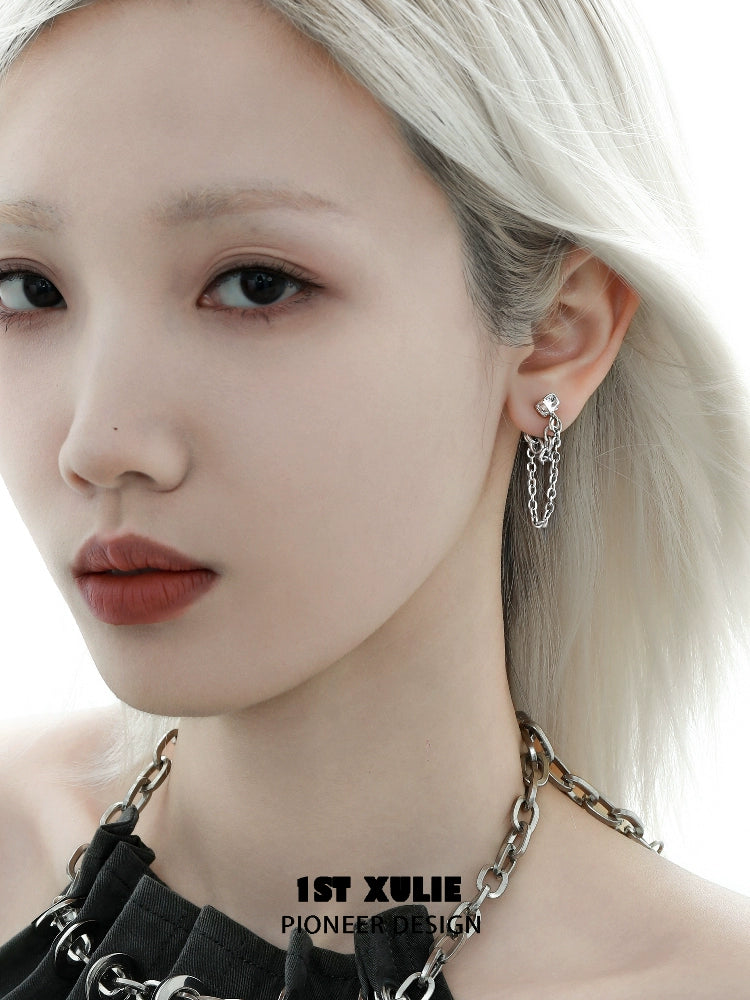 Stylish Y2K chain earrings from 1STXULIE featuring a modern design perfect for trendy outfits