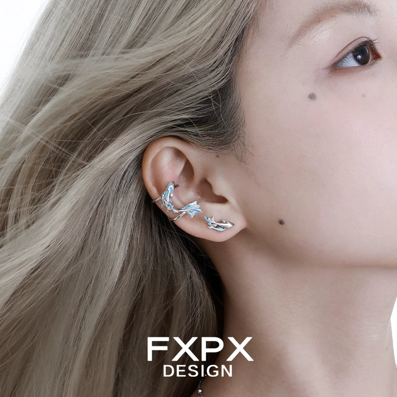 FXPX blue sea ear cuff elegantly designed for a stylish and unique look