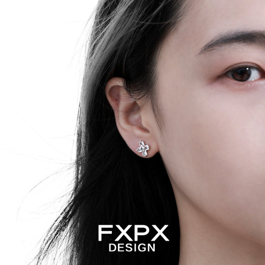 FXPX couple earrings for gothic style featuring unique design and elegant finishing