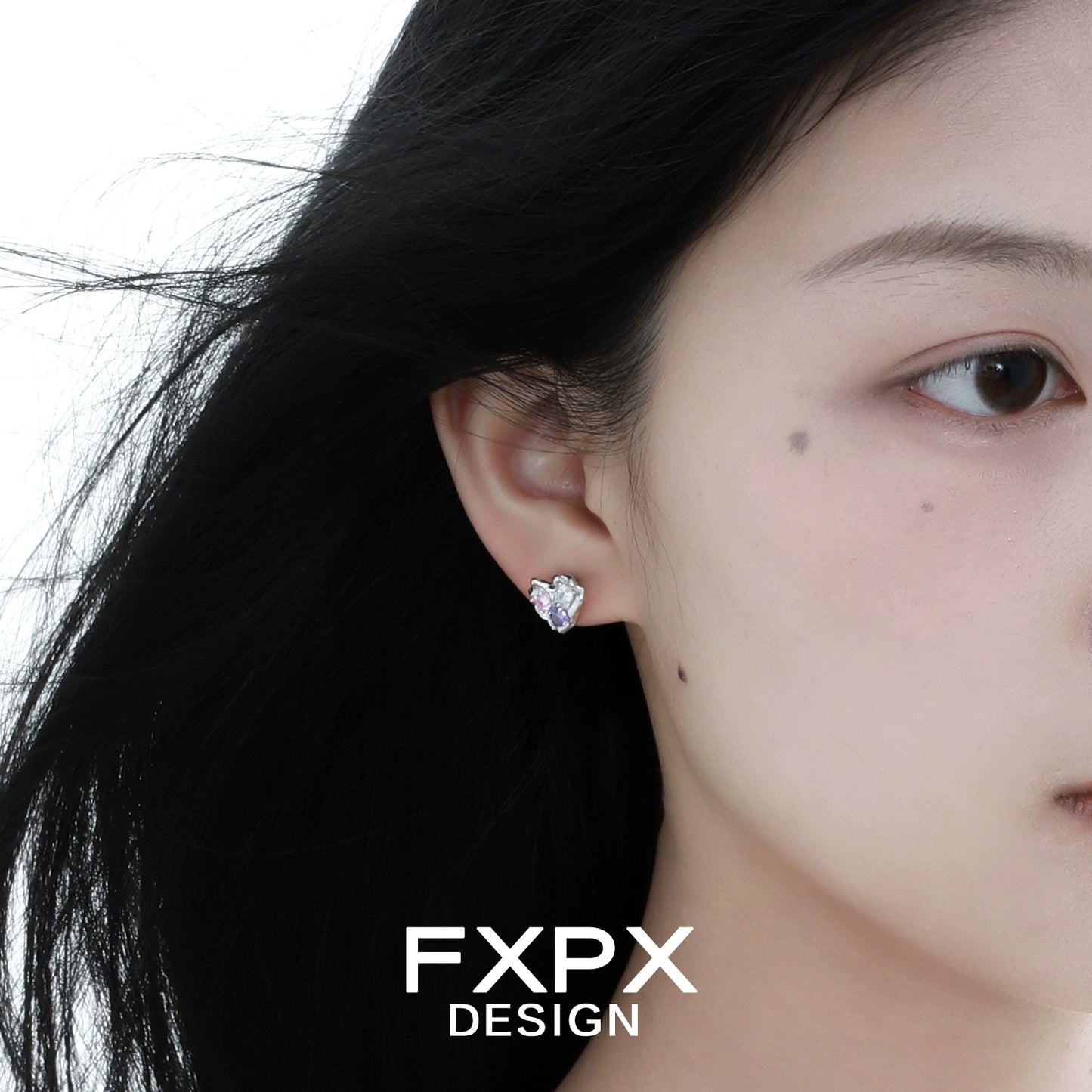 Unique FXPX irregular dopamine earrings featuring a modern design for stylish accessory lovers