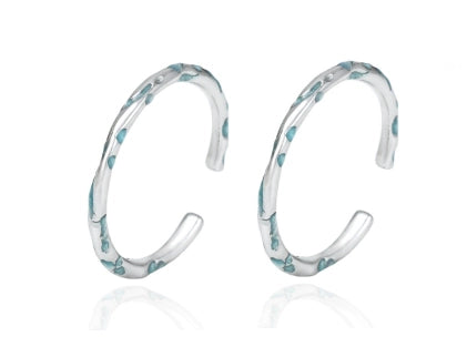 FXPX Ocean Breeze Ring in Silver with Turquoise Accents for Elegant Style