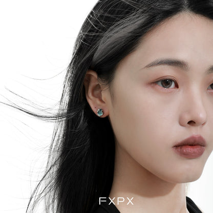 FXPX Serpent Ear Cuffs in silver with intricate design, perfect for statement accessory lovers