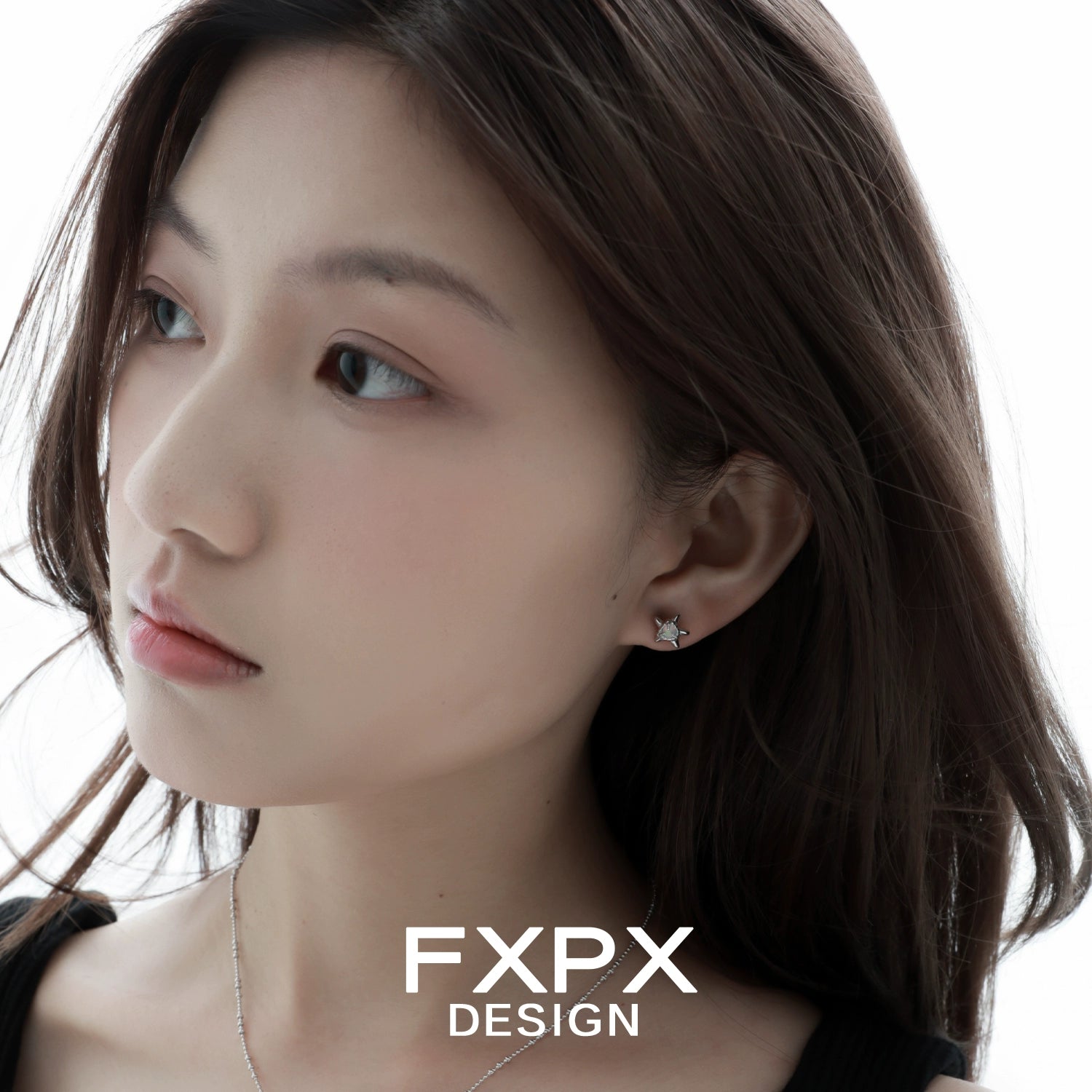 FXPX Y2K starfish earrings displayed on a model showcasing stylish summer jewelry