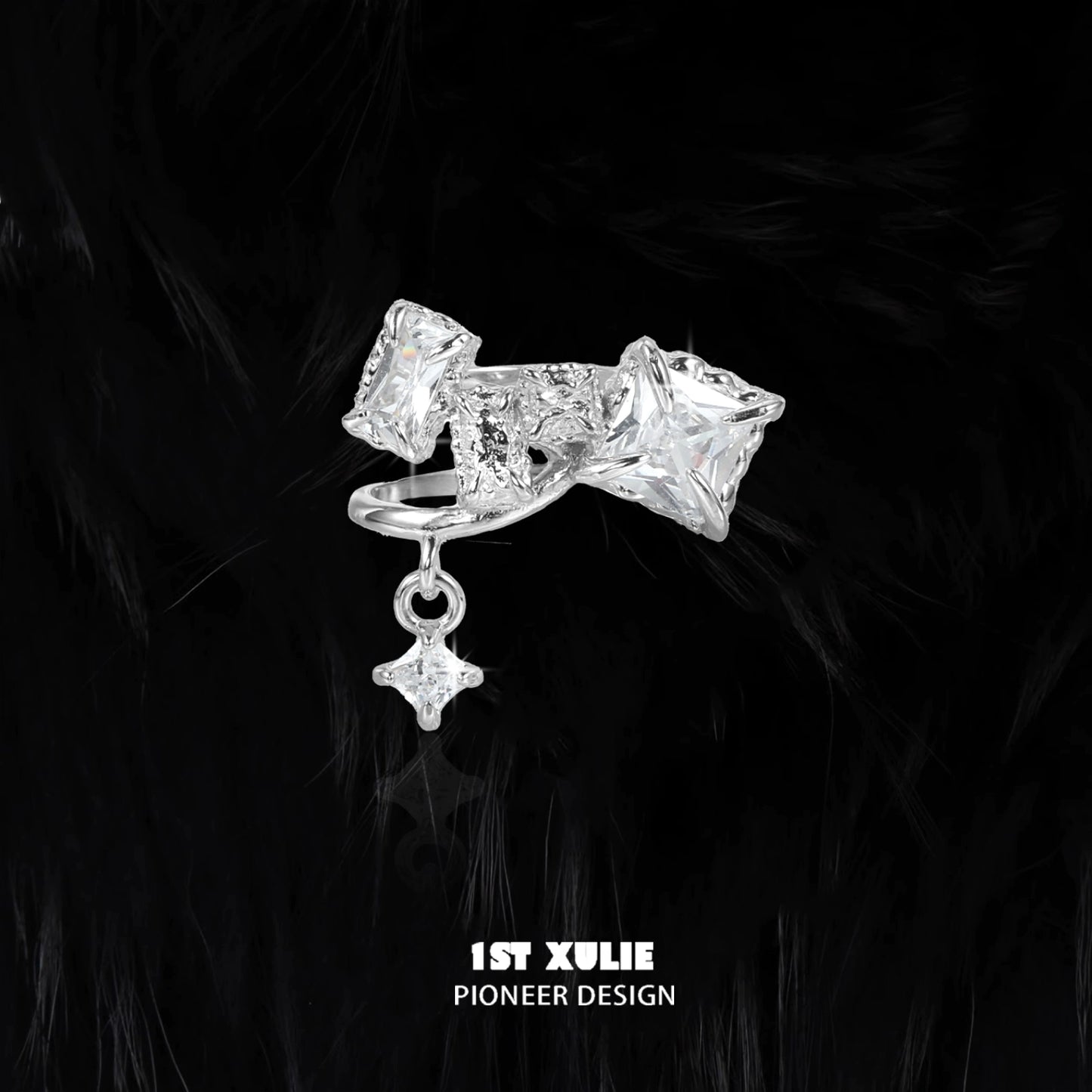 1ST XULIE Halo Ear Cuffs with Sparkling Crystals for Stylish Ear Jewelry