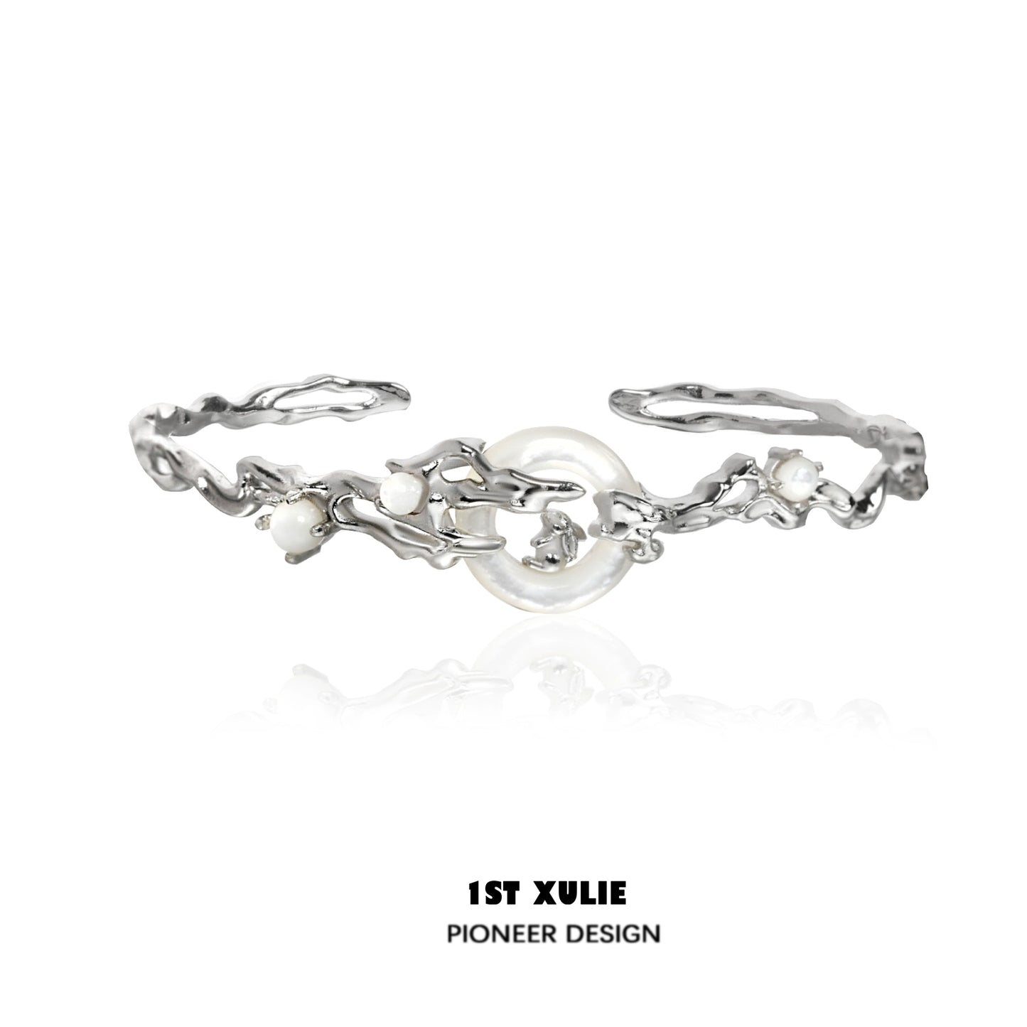 Jade rabbit white agate silver bracelet featuring a unique design with elegant detailing