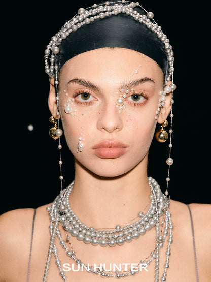 Elegant layered pearl bracelet worn with multiple strands for a stylish and chic look