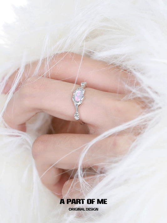 Elegant mermaid opal ring from A PART OF ME featuring a unique design and sparkling accents