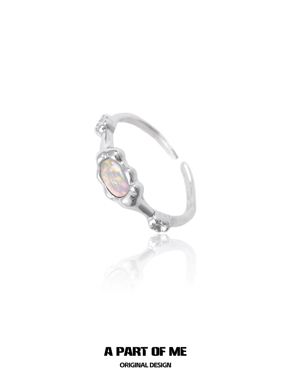 A PART OF ME Mermaid Opal Ring with Elegant Design and Shimmering Opal Stone