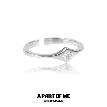 Minimalist lotus silver ring featuring a unique design and elegant finish for everyday wear