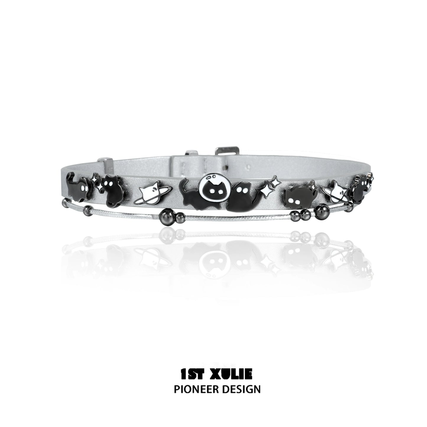 Charming owl leather necklace with playful designs for a trendy accessory