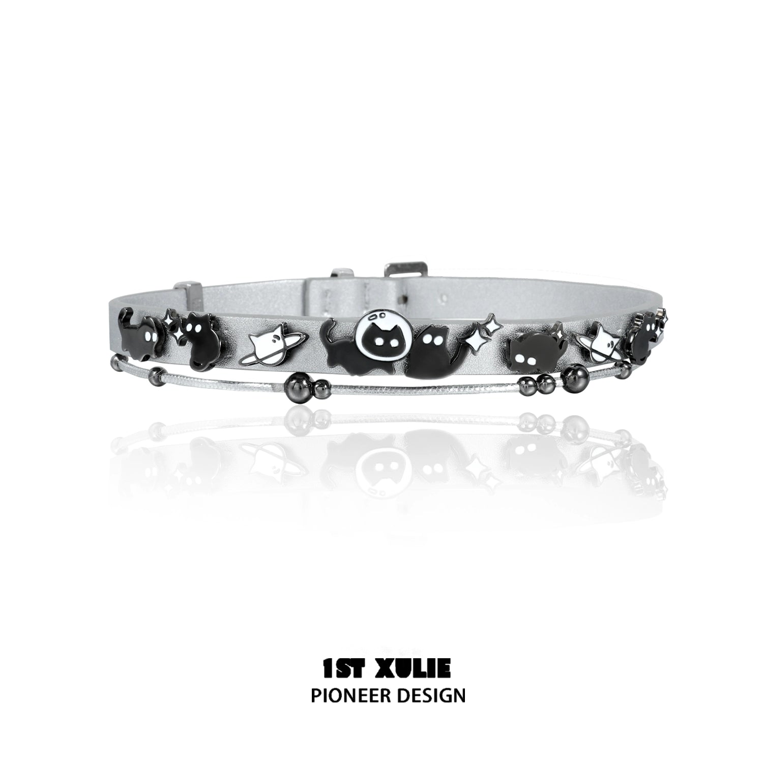 Charming owl leather necklace with playful designs for a trendy accessory