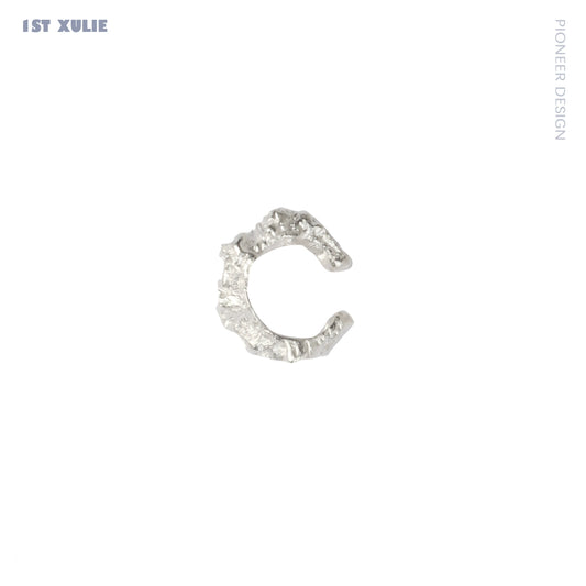 Frosted ear cuff by 1ST XULIE showcasing a unique textured design for trendy ear accessories