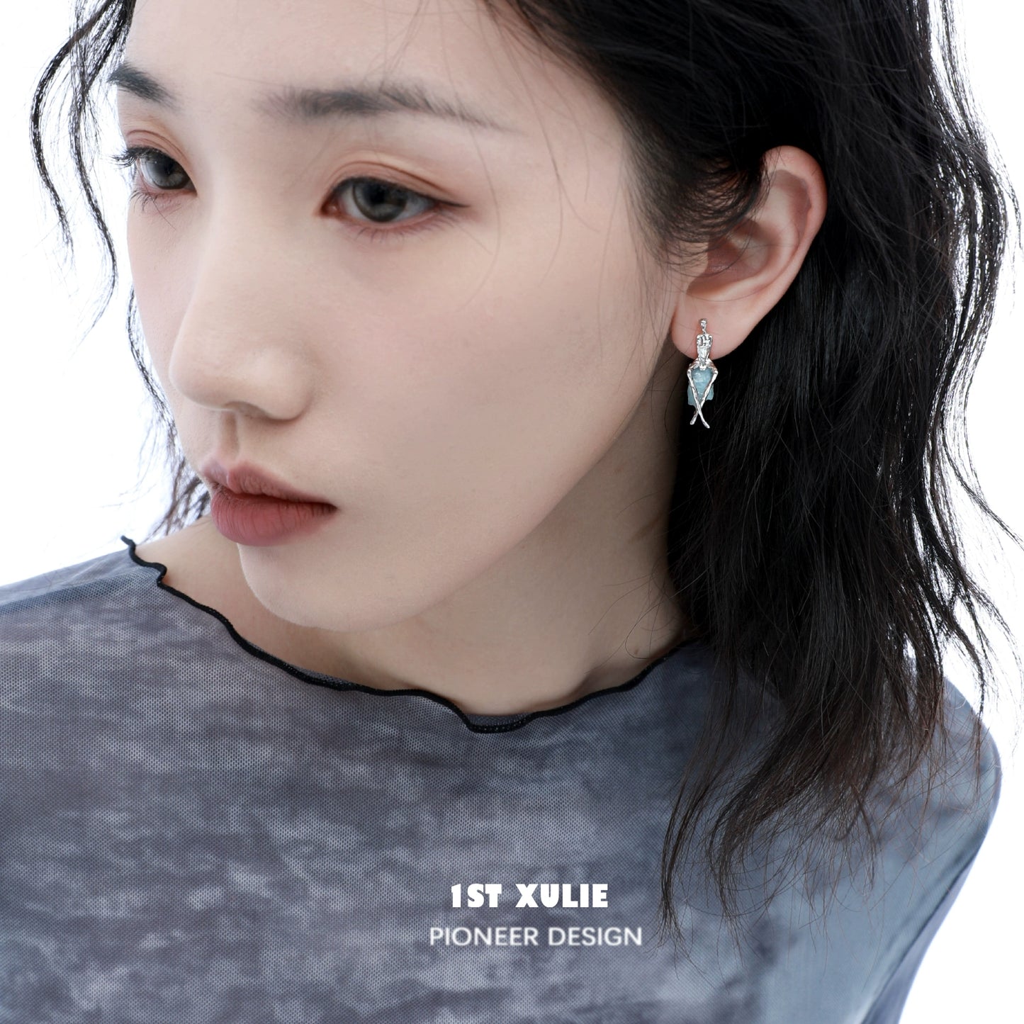 Y2K modern muse stud earrings featuring a unique design, perfect for contemporary fashion enthusiasts