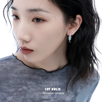 Y2K modern muse stud earrings featuring a unique design, perfect for contemporary fashion enthusiasts