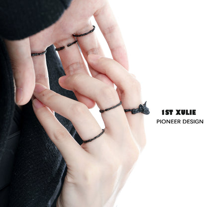 Y2K silver ring collection featuring unique designs for trendy fashion accessories