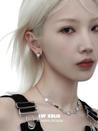 1STXULIE Punk Puppy Necklace with Unique Design for Trendy Fashion Lovers