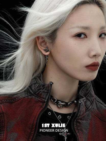 Slytherin snake earrings from 1STXULIE featuring a stylish design perfect for fans of the house