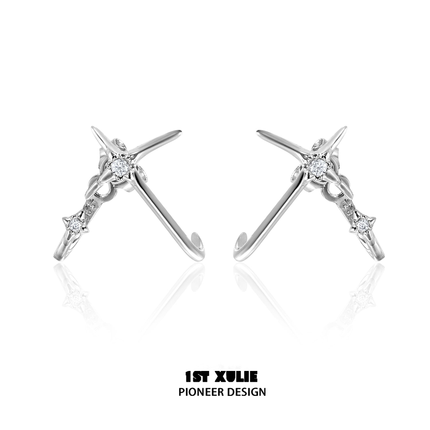 Elegant unique zircon stud earrings with a modern design for stylish accessories