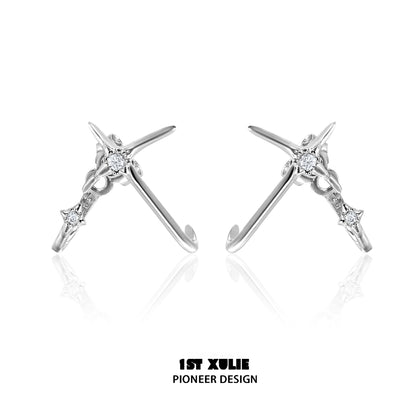 Elegant unique zircon stud earrings with a modern design for stylish accessories
