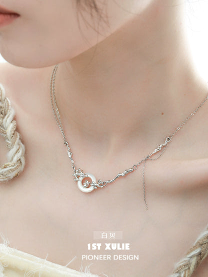 Y2K bunny necklace from 1STXULIE with a unique design and silver finish